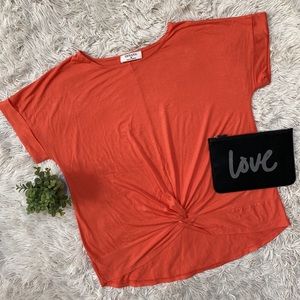 Zenana Twist Hem Dolman Top 💗 Orange
